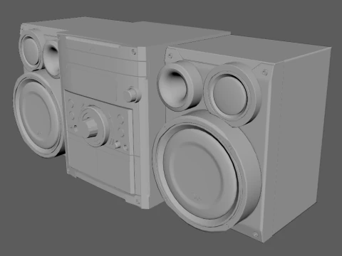 LG Music Center 3D Model