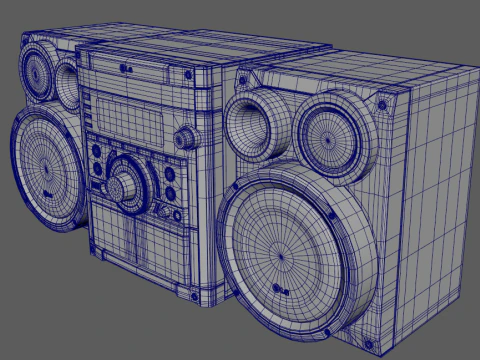 LG Music Center 3D Model