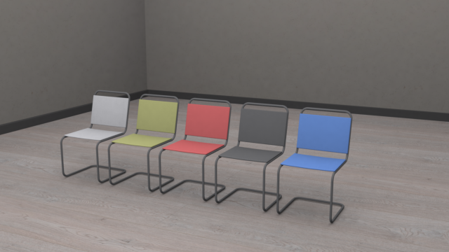 A set of five chairs of different paneling Modelo 3D .c4d .max .obj .3ds .fbx .stl .blend 