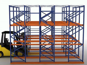 Drive-in racking 3Dモデル