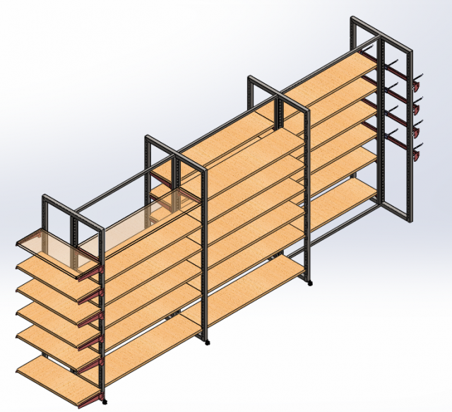 Display shelf 1 Modelo 3D .c4d .max .obj .3ds .fbx .stl .blend 
