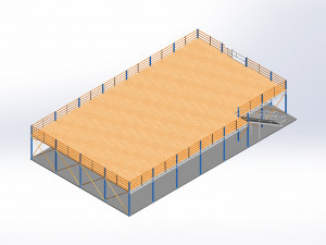 Mezzanine - single level 3Dモデル