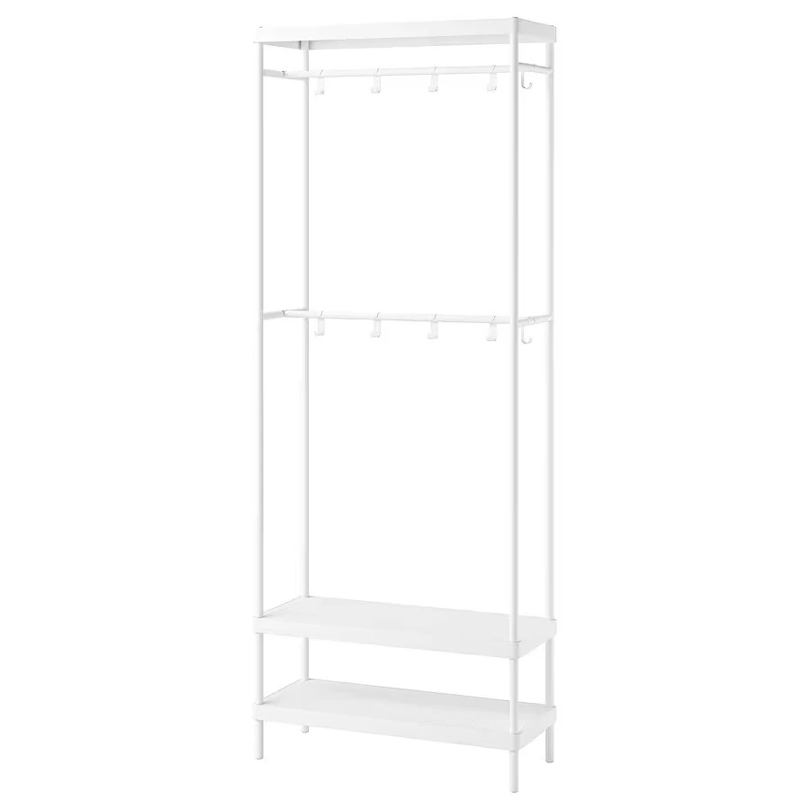 MACKAPAR coat rack with shoe storage unit 3D Model .c4d .max .obj .3ds .fbx .stl .blend 