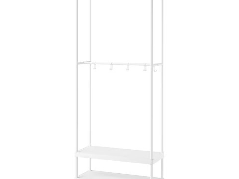 MACKAPAR coat rack with shoe storage unit 3Dモデル