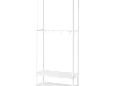 MACKAPAR コートラック 靴収納ユニット付き 3Dモデル