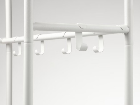 MACKAPAR coat rack with shoe storage unit Model 3D