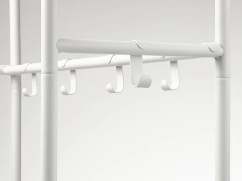 MACKAPAR coat rack with shoe storage unit 3D Model