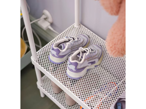 MACKAPAR coat rack with shoe storage unit Model 3D