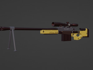 Fusil de presicion Model do druku 3D