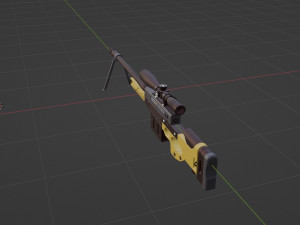 Fusil de presicion Model do druku 3D