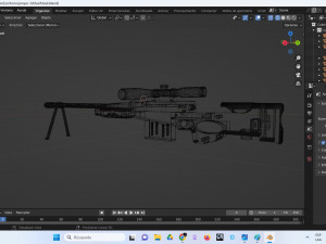 Fusil de presicion Model do druku 3D