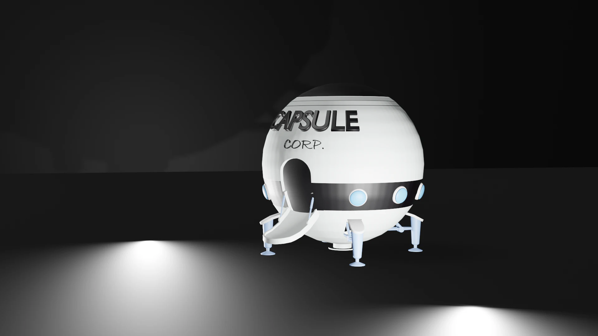 Capsule corp dragon ball 3D Print Model .c4d .max .obj .3ds .fbx .stl .blend 