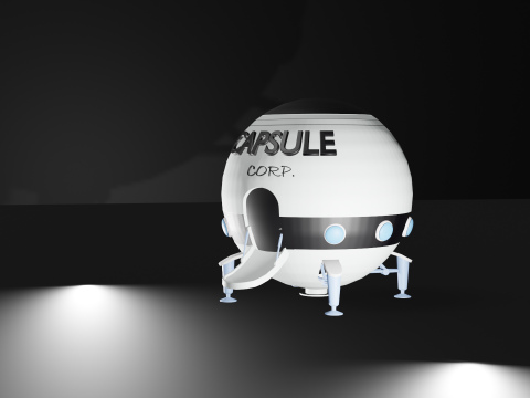Capsule corp dragon ball 3Dプリントモデル