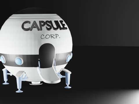 Capsule corp dragon ball 3D 프린트 모델