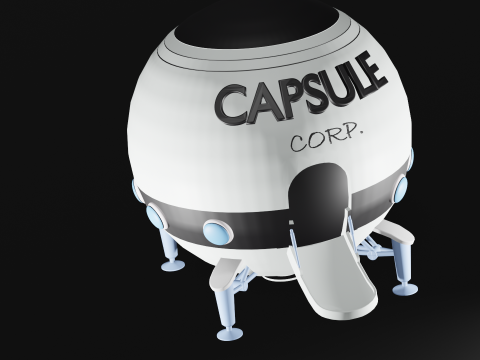 Capsule corp dragon ball 3D 프린트 모델
