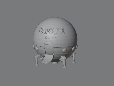 Capsule corp dragon ball 3D 프린트 모델