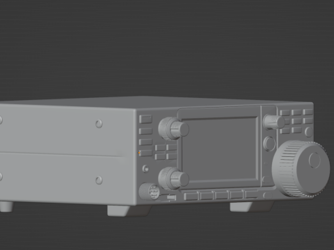 Ham icom ic7300 radio 3Dプリントモデル