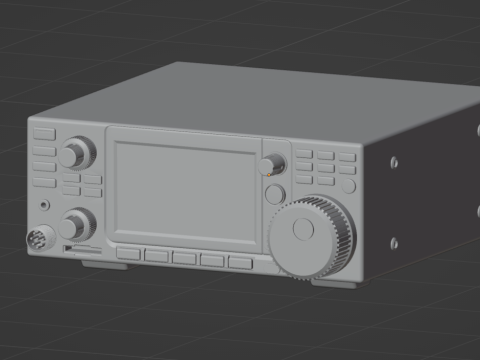 Ham icom ic7300 radio 3Dプリントモデル