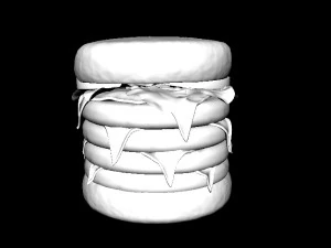 Hamb&uacute;rguer Modelo 3D