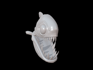 Pirania for game development Modello 3D