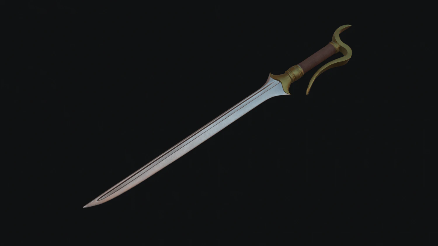 Sword 3D Model .c4d .max .obj .3ds .fbx .stl .blend 