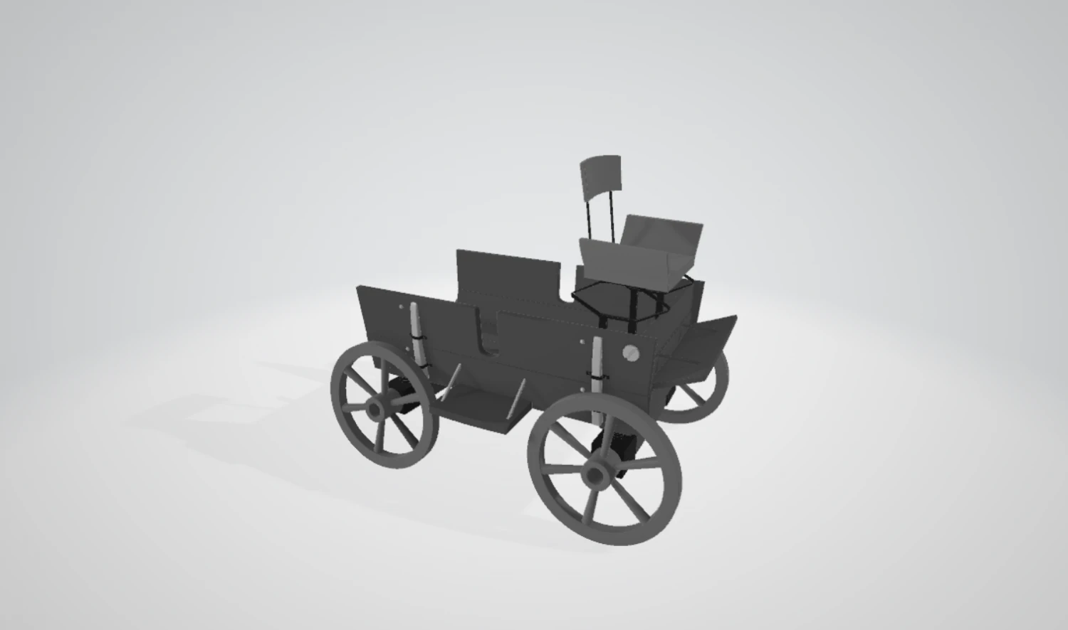 Whimsical Nostalgia - Vintage Cartoon Wagon 3D Model .c4d .max .obj .3ds .fbx .stl .blend 