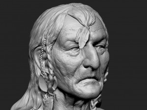Big Chief Native American Modelo de impresión 3D