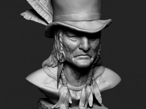 Big Chief Native American Modelo de impresión 3D