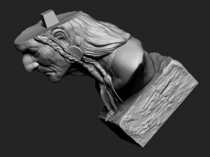 Big Chief Native American Modelo de impresión 3D