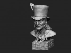 Big Chief Native American 3D Print Model