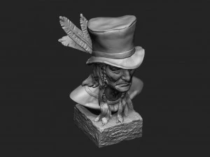 Big Chief Native American 3D Print Model