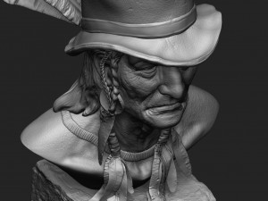 Big Chief Native American Modelo de impresión 3D