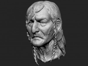 Big Chief Native American Modelo de impresión 3D