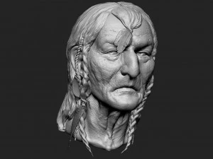 Big Chief Native American 3D Print Model