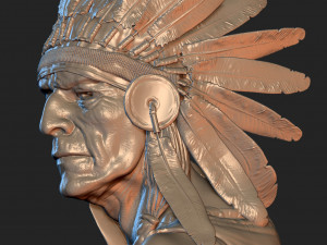 Native American Proud Modello di stampa 3D
