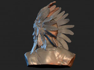 Native American Proud 3D Print Model