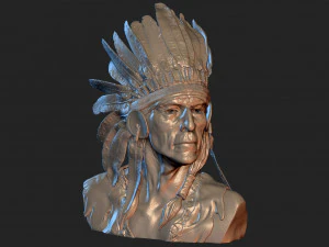 Native American Proud 3D Print Model