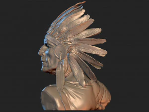 Native American Proud 3D Print Model