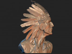 Native American Proud 3D Print Model