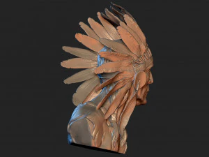Native American Proud 3D Print Model