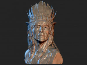 Native American Proud 3D Print Model