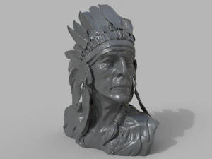 Native American Proud 3D Print Model