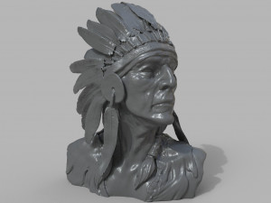 Native American Proud 3D 打印模型