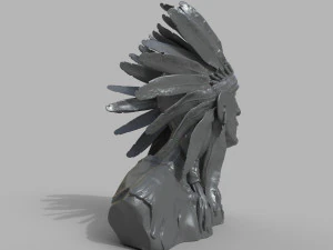 Native American Proud 3D Print Model