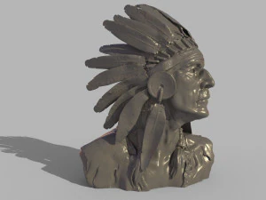 Native American Proud 3D Print Model