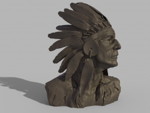 Native American Proud 3D 打印模型
