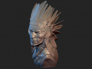 Native American Proud 3D 打印模型