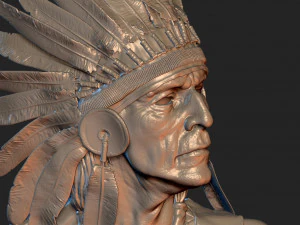 Native American Proud 3D Print Model
