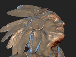 Native American Proud 3D Print Model