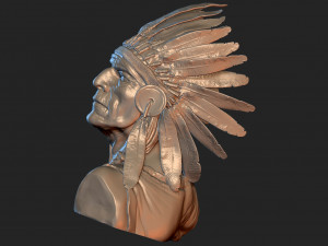 Native American Proud 3D 打印模型